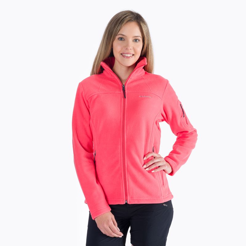 Кофта трекінгова жіноча Columbia Fast Trek II blush pink
