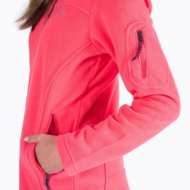 Кофта трекінгова жіноча Columbia Fast Trek II blush pink 4