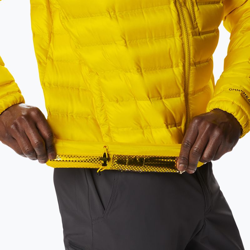 Пуховик чоловічий Columbia Pebble Peak Down Hooded laser lemon 7