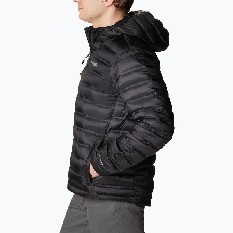 Пуховик чоловічий Columbia Pebble Peak Down Hooded black 8