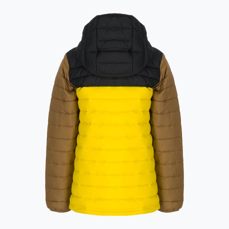 Пуховик дитячий Columbia Powder Lite Hooded laser lemon/black/delta 2