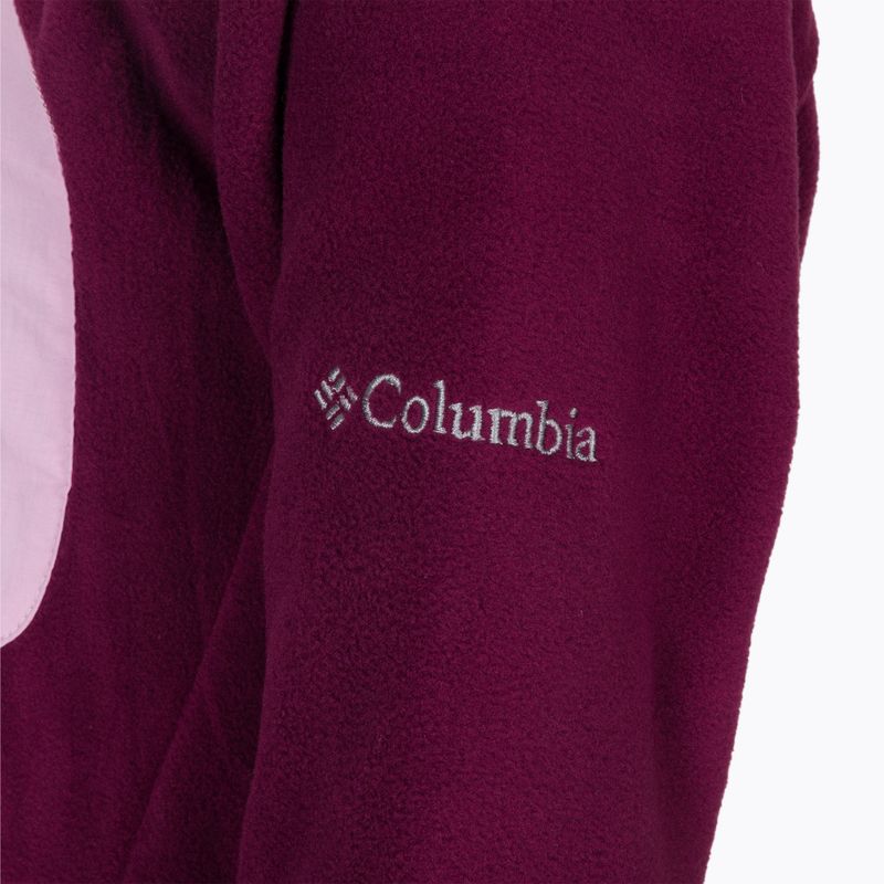 Кофта трекінгова дитяча Columbia Fast Trek III Full Zip marionberry/aura 5