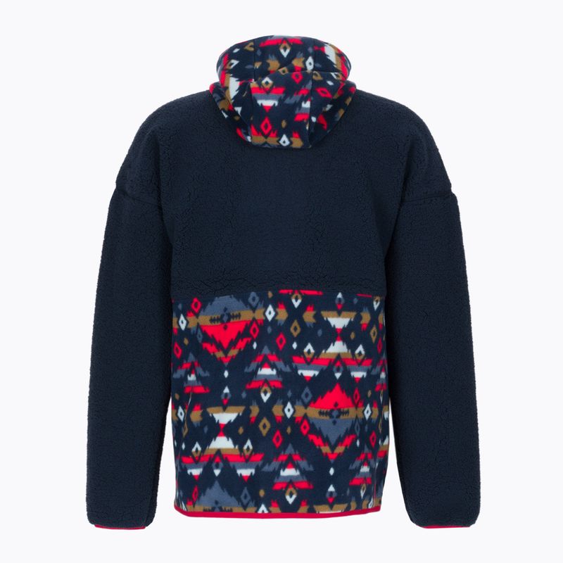 Кофта трекінгова чоловіча Columbia Backbowl Sherpa FZ Hoodie coll navy/coll navy rocky mtn print 8