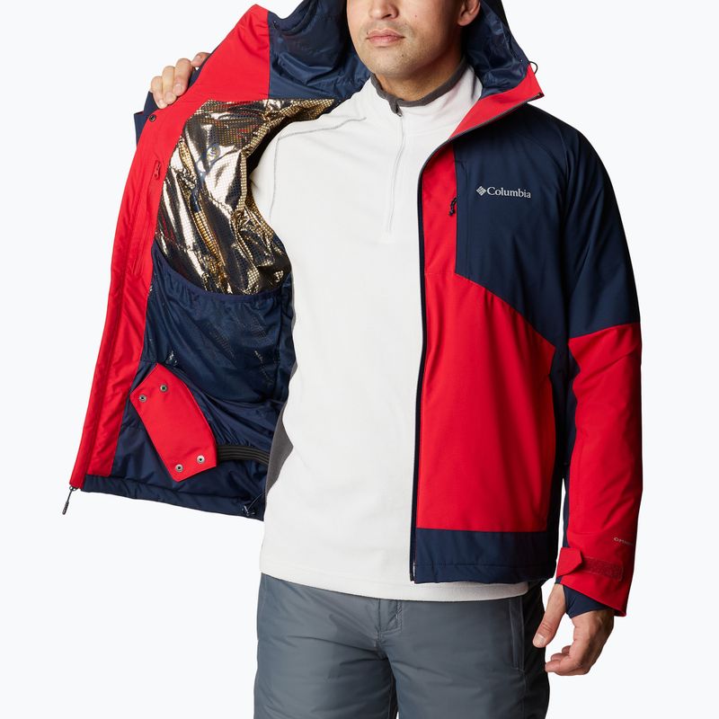 Куртка лижна чоловіча Columbia Centerport II mountain red/collegiate navy 4