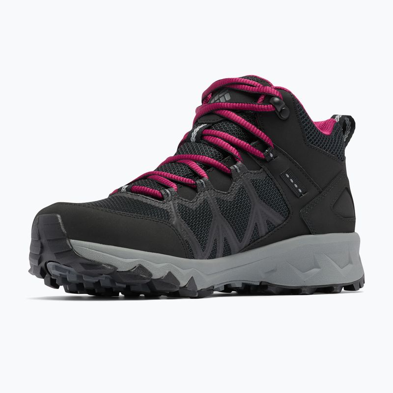 Взуття трекінгове жіноче Columbia Peakfreak II Mid Outdry black/ti grey steel 16