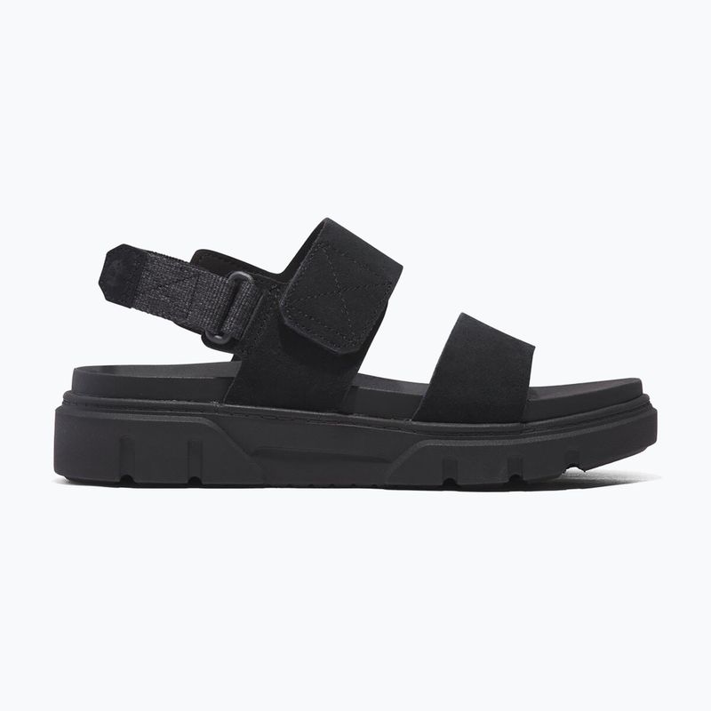 Жіночі замшеві босоніжки Timberland Greyfield 2 Strap чорного кольору 9