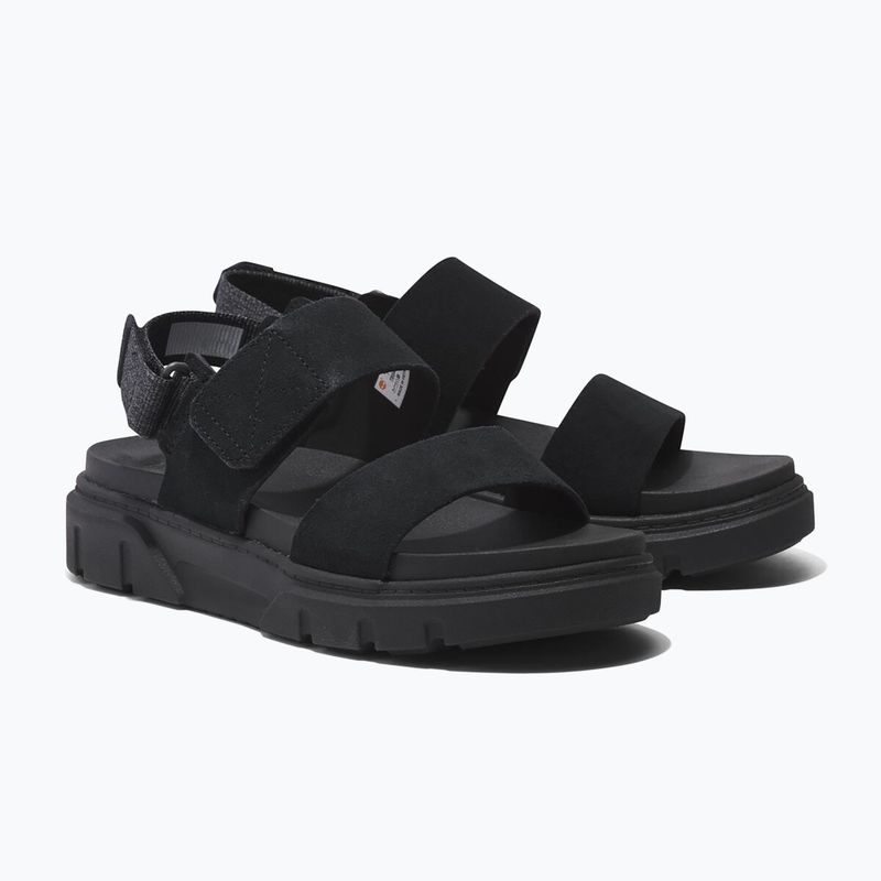 Жіночі замшеві босоніжки Timberland Greyfield 2 Strap чорного кольору 11