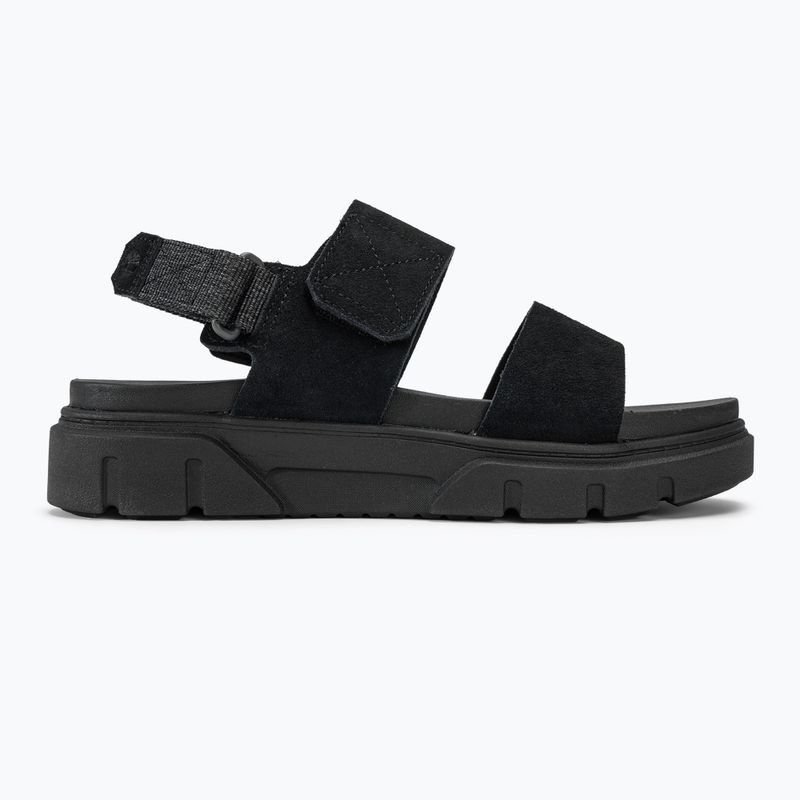 Жіночі замшеві босоніжки Timberland Greyfield 2 Strap чорного кольору 2