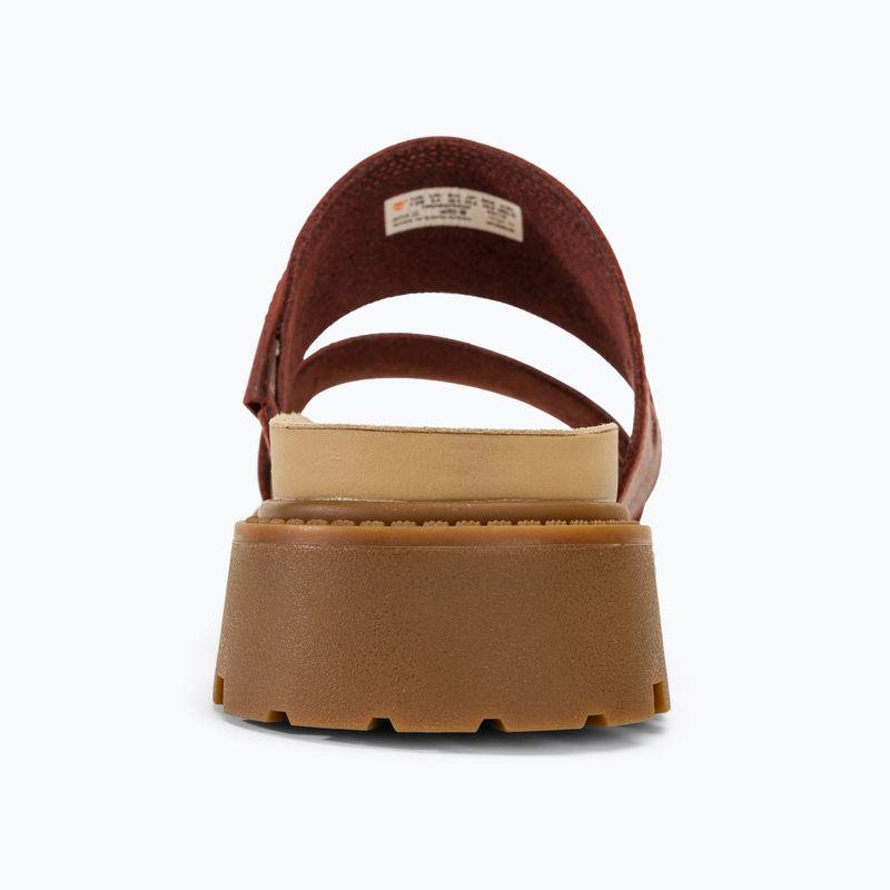 Жіночі шльопанці Timberland Clairemont Way темно-червоні повнозернисті 6