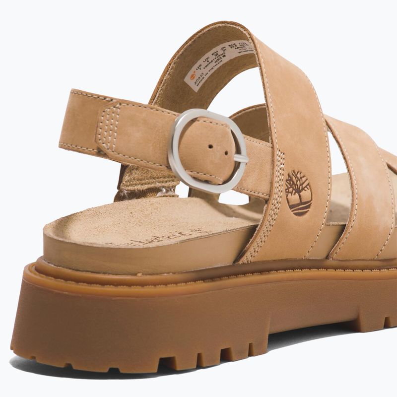 Жіночі босоніжки Timberland Clairemont Way середні бежеві з нубуку 8