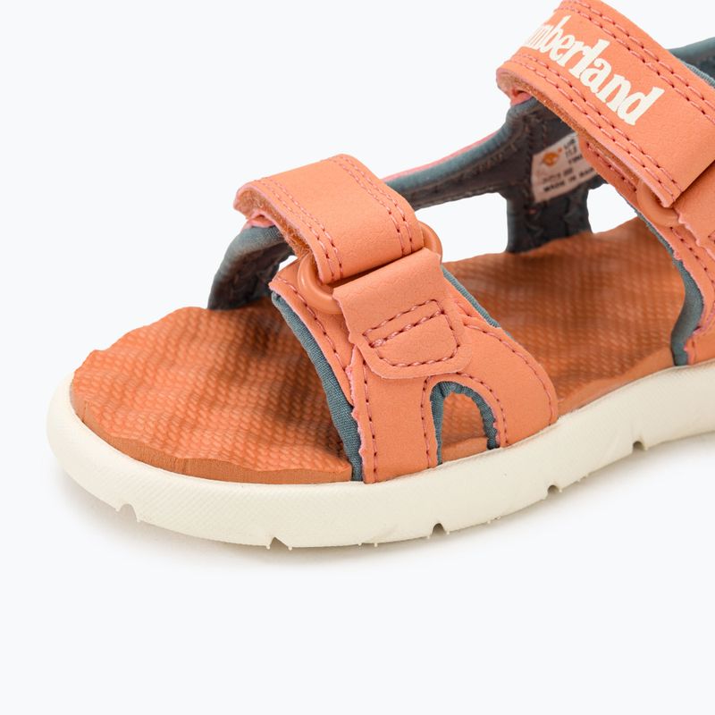 Дитячі сандалі Timberland Perkins Row 2 Strap світло-помаранчеві 7
