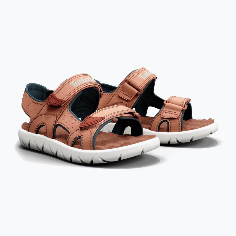Дитячі сандалі Timberland Perkins Row 2 Strap світло-помаранчеві 11