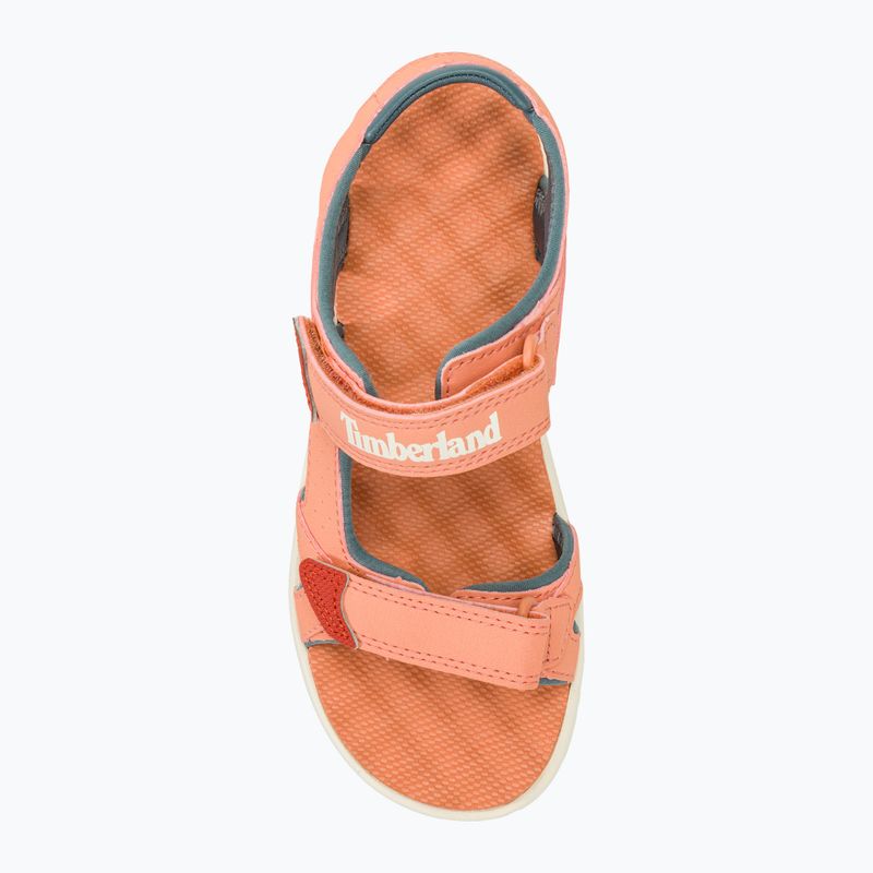 Дитячі сандалі Timberland Perkins Row 2 Strap світло-помаранчеві 5