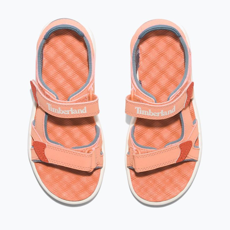 Дитячі сандалі Timberland Perkins Row 2 Strap світло-помаранчеві 11