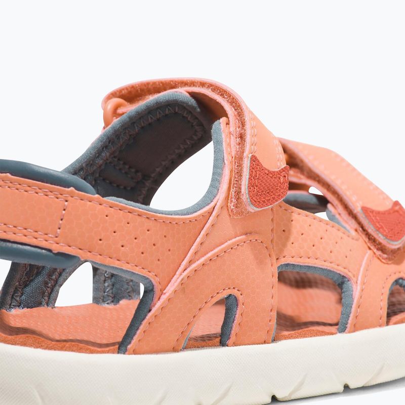Дитячі сандалі Timberland Perkins Row 2 Strap світло-помаранчеві 13