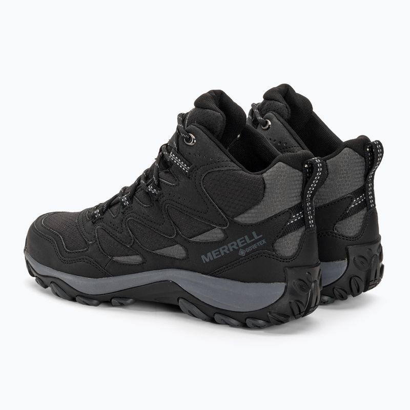 Черевики туристичні чоловічі Merrell West Rim Sport Mid GTX black 3