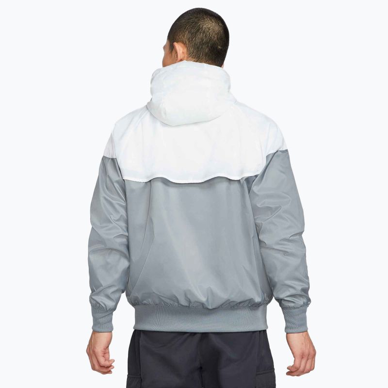 Куртка чоловіча Nike Sportswear Windrunner smoke grey/white/smoke grey/black 3