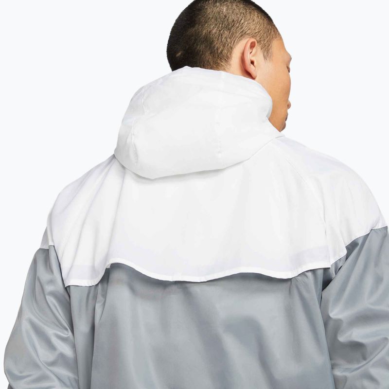 Куртка чоловіча Nike Sportswear Windrunner smoke grey/white/smoke grey/black 6