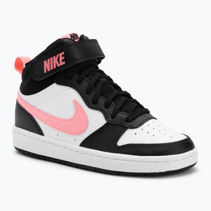 Кросівки дитячі Nike Court Borough Mid 2 black/sunset pulse/white