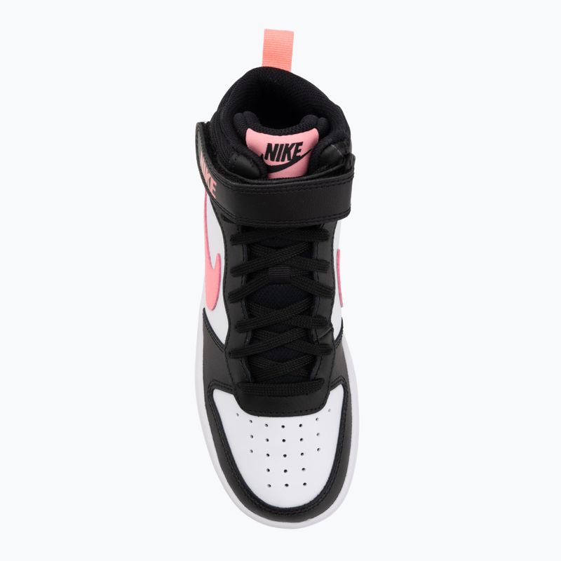 Кросівки дитячі Nike Court Borough Mid 2 black/sunset pulse/white 5