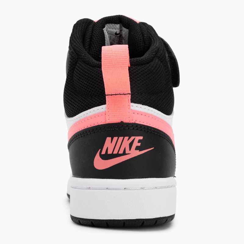 Кросівки дитячі Nike Court Borough Mid 2 black/sunset pulse/white 6