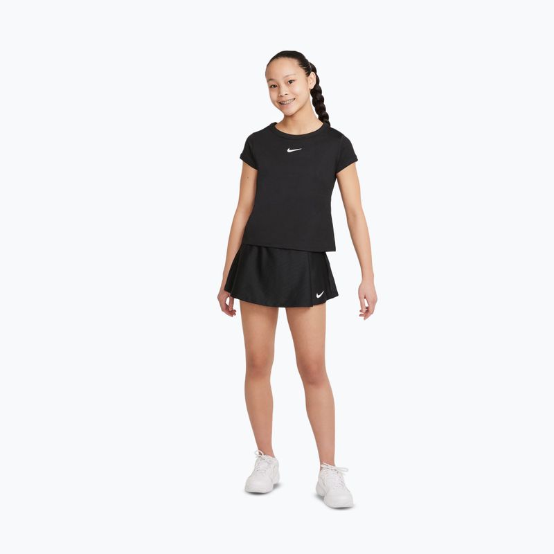 Спідничка тенісна для дівчинки Nike Court Dri-Fit Victory black/white 2