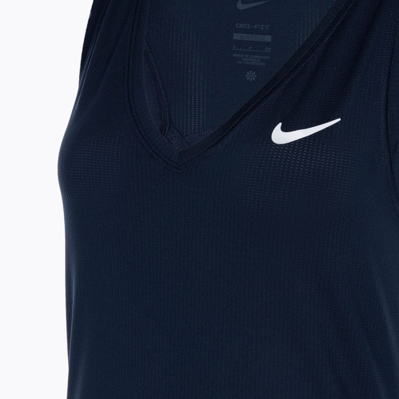Майка для тенісу жіноча Nike Court Dri-Fit Victory Tank obsidian/white/white 3