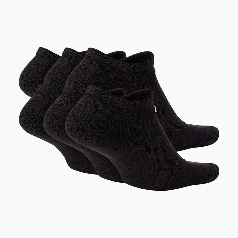Шкарпетки Nike Everyday Cushioned No-Show 6 пар black/white 2