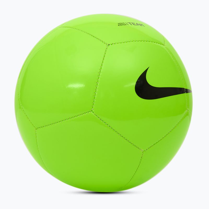 М'яч футбольний Nike Pitch Team розмір 4 electric green/black 2