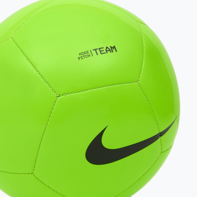 М'яч футбольний Nike Pitch Team розмір 4 electric green/black 3
