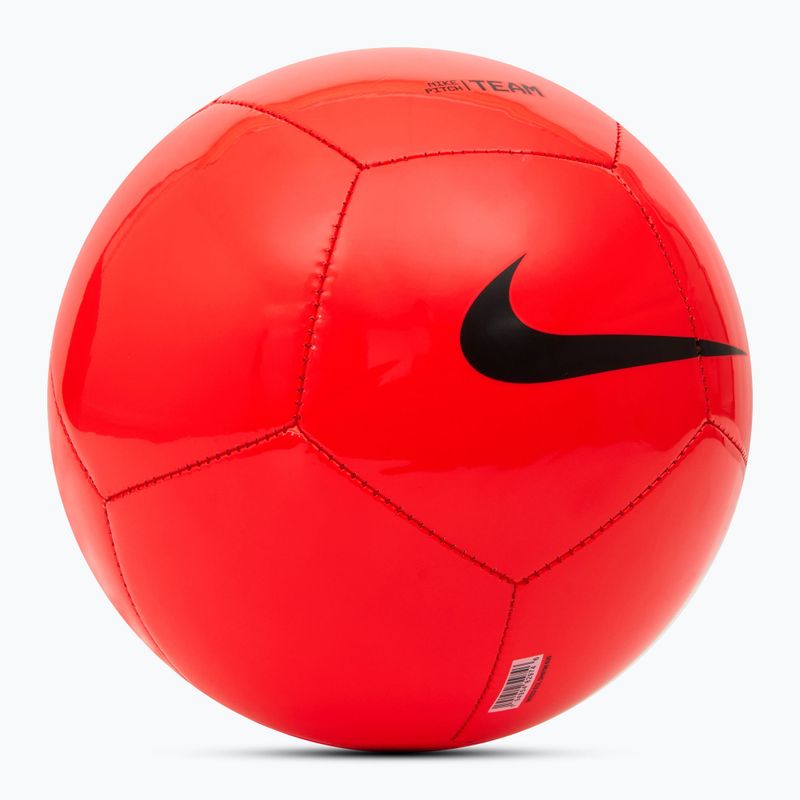 М'яч футбольний Nike Pitch Team bright crimson/black розмір 3 2