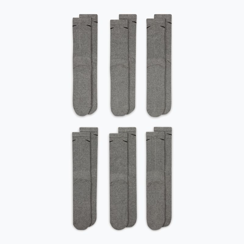 Шкарпетки Nike Everyday Cushioned 6 par carbon heather/black 2