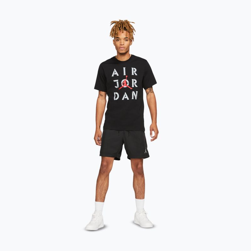 Футболка чоловіча Nike Jordan AJ5 Graphic black/white/gum red 2