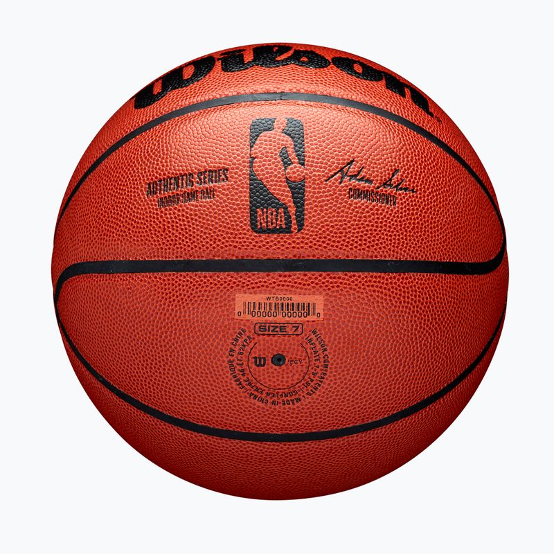 М'яч баскетбольний Wilson NBA Authentic Indoor orange розмір 7 6