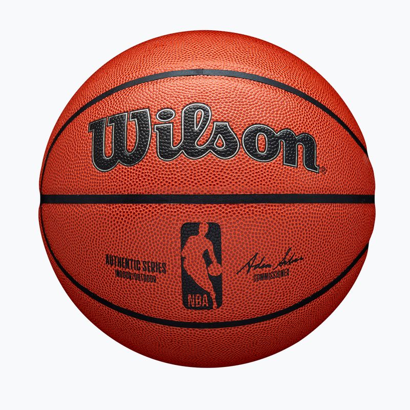 М'яч баскетбольний Wilson NBA Authentic Indoor Outdoor orange розмір 5