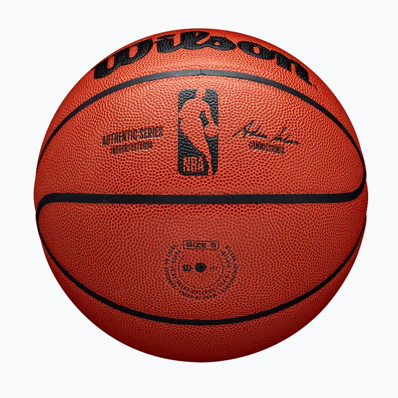 М'яч баскетбольний Wilson NBA Authentic Indoor Outdoor orange розмір 5 6