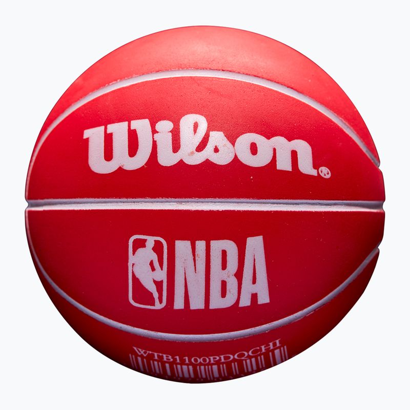 М'яч Super Mini Wilson NBA Dribbler Chicago Bulls red 2