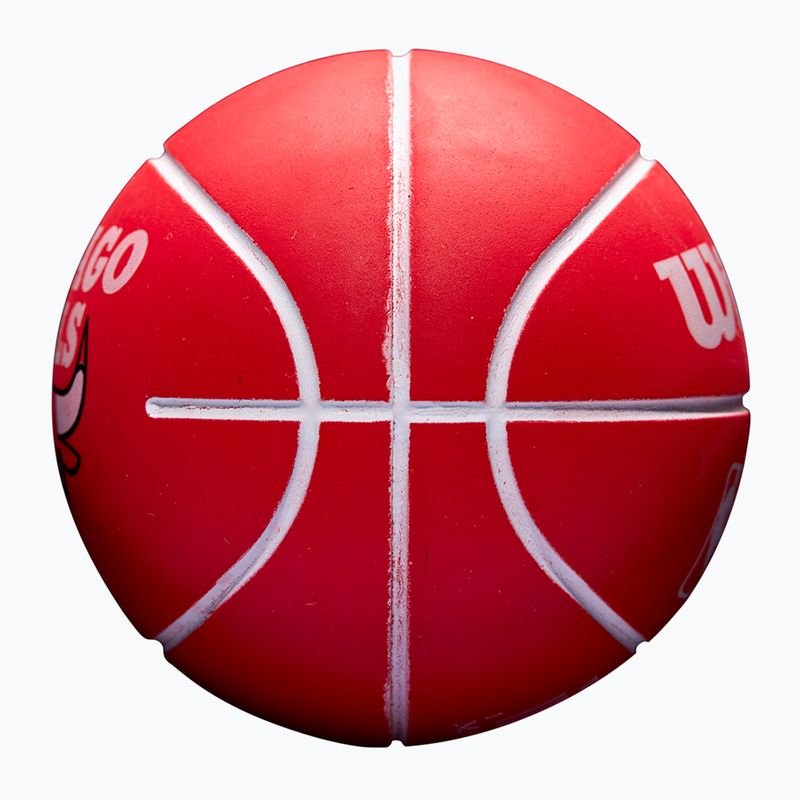 М'яч Super Mini Wilson NBA Dribbler Chicago Bulls red 3