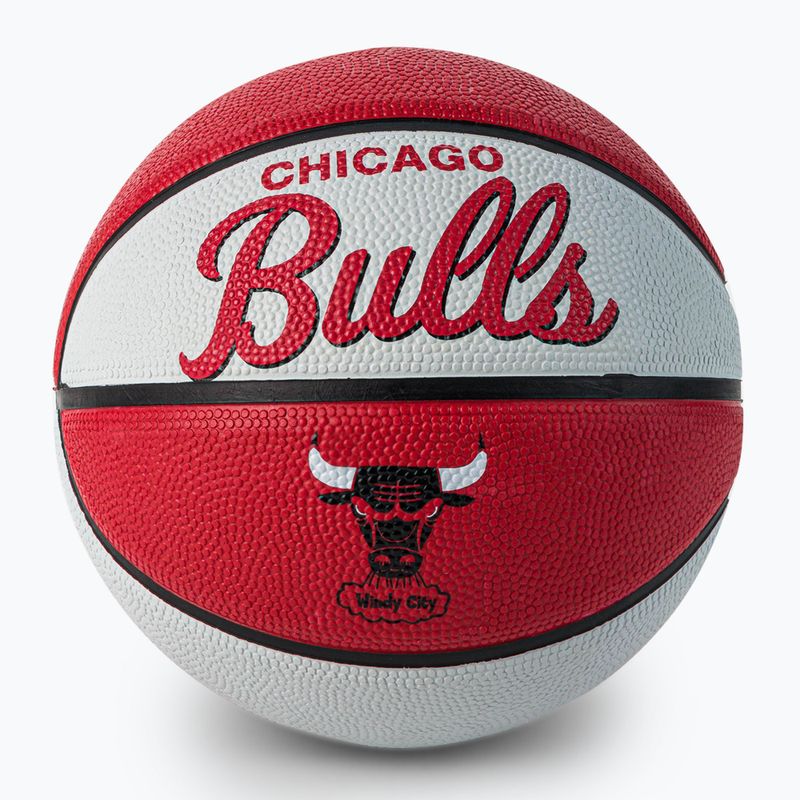 Міні м'яч баскетбольний  Wilson NBA Team Retro Mini Chicago Bulls WTB3200XBCHI розмір 3