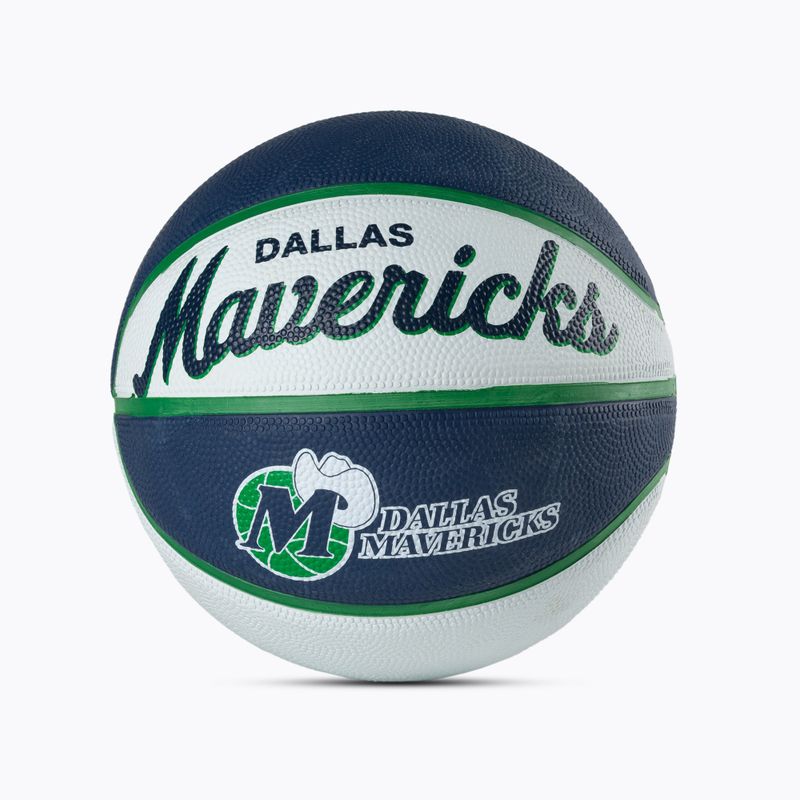 Міні м'яч баскетбольний  Wilson NBA Team Retro Mini Dallas Mavericks WTB3200XBDAL розмір 3