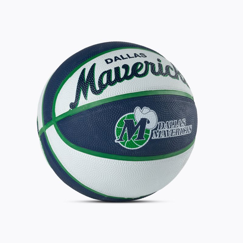 Міні м'яч баскетбольний  Wilson NBA Team Retro Mini Dallas Mavericks WTB3200XBDAL розмір 3 2