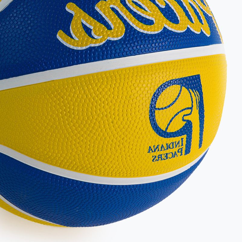 Міні м'яч баскетбольний  Wilson NBA Team Retro Mini Indiana Pacers WTB3200XBIND розмір 3 3