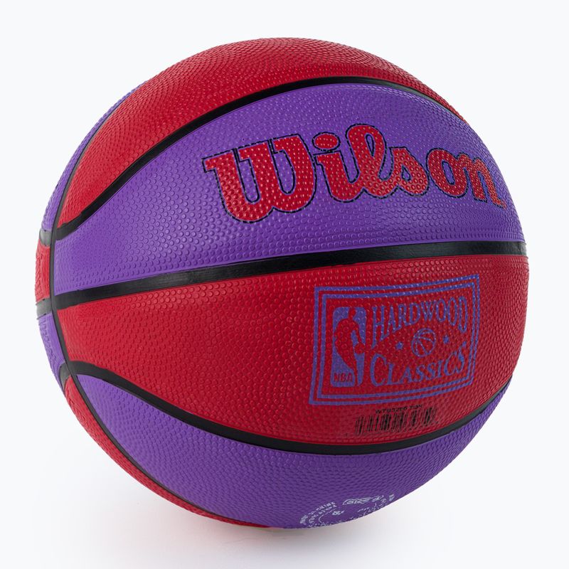 Міні м'яч баскетбольний  Wilson NBA Team Retro Mini Toronto Raptors WTB3200XBTOR розмір 3 2