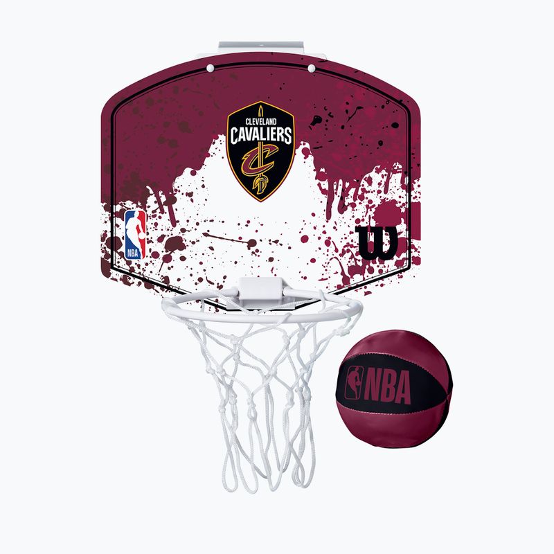 Набір для міні - баскетболу Wilson NBA Team Mini Hoop Cleveland Cavaliers dark red