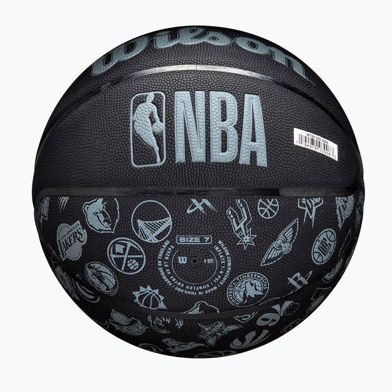 М'яч баскетбольний Wilson NBA All Team black розмір 6 2