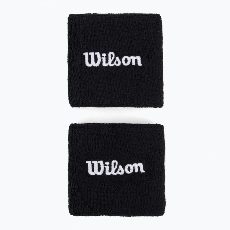 Напульсники тенісні Wilson Wristband 2 шт чорні. 2