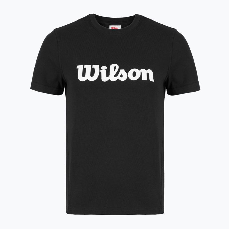 Жіноча тенісна футболка Wilson Team Graphic Script W чорний шрифт