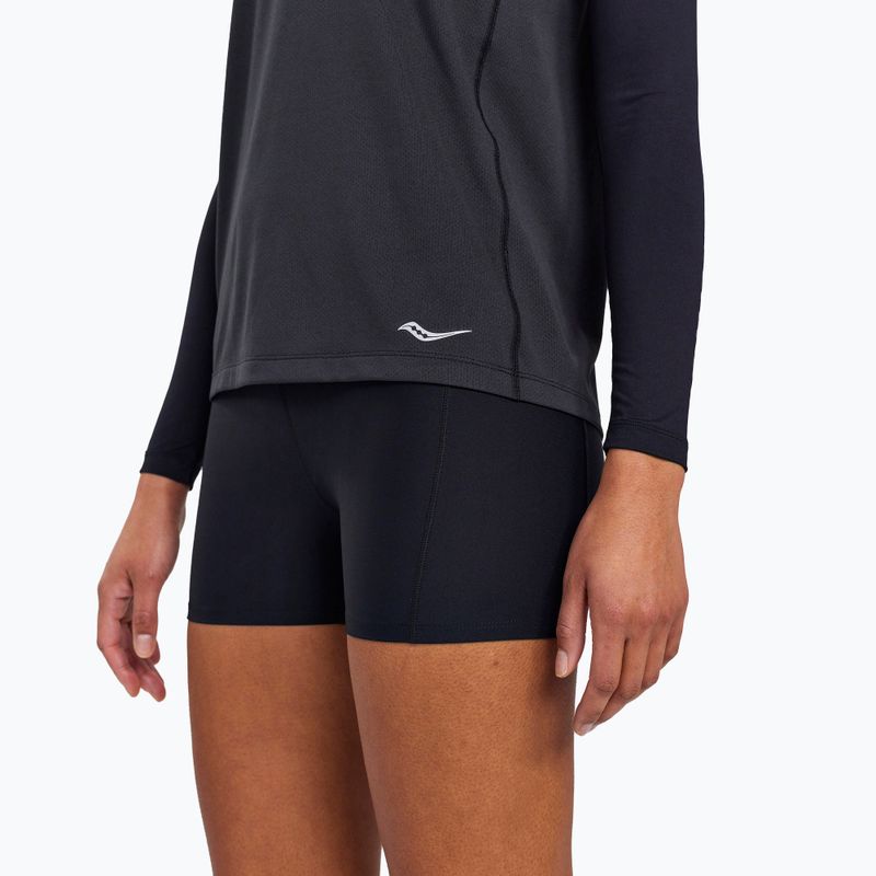 Футболка для бігу жіноча Saucony Stopwatch Singlet чорна SAW800369-BK 3