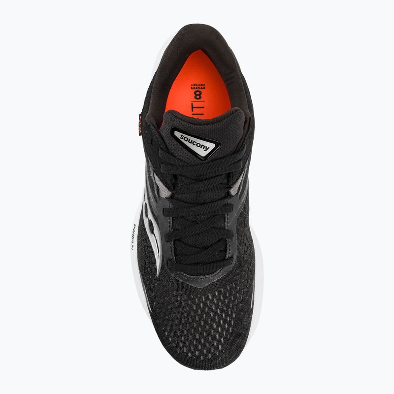 Кросівки для бігу чоловічі Saucony Ride 16 Wide black/white 6