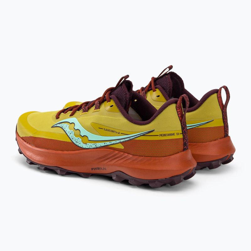 Кросівки для бігу чоловічі Saucony Peregrine 13 жовто-помаранчеві S20838-35 4